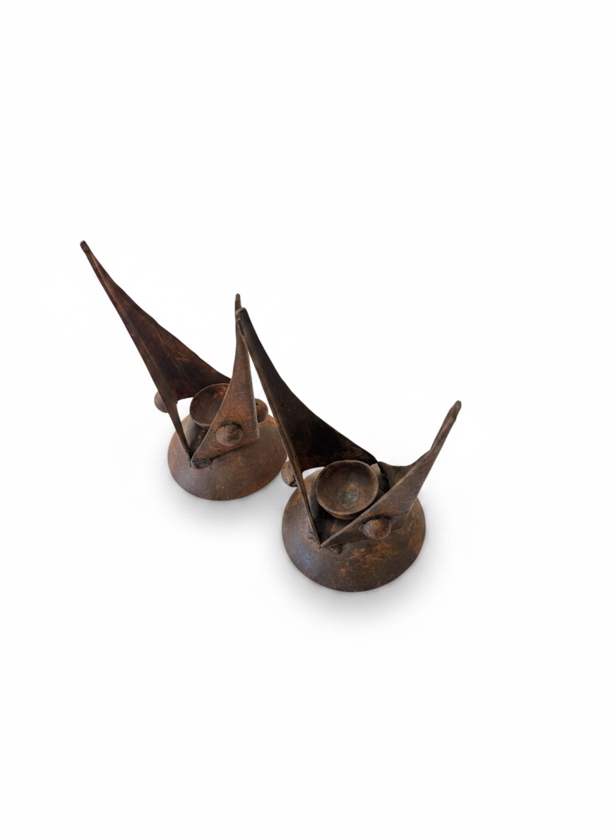 Pair Of Brutalist Candles — detail 3
